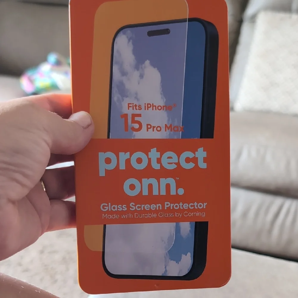 Onn  Screen Protector for iPhone 15 Pro Max